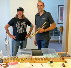 Trumpetcamp mit Rüdiger, Lorenzo und Georg